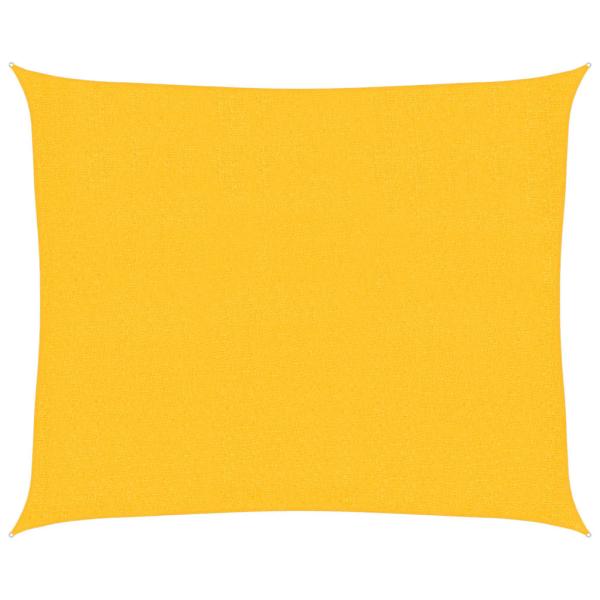 Sonnensegel 160 g/m² Gelb 2,5x3 m HDPE