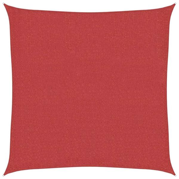 Sonnensegel 160 g/m² Rot 3,6x3,6 m HDPE