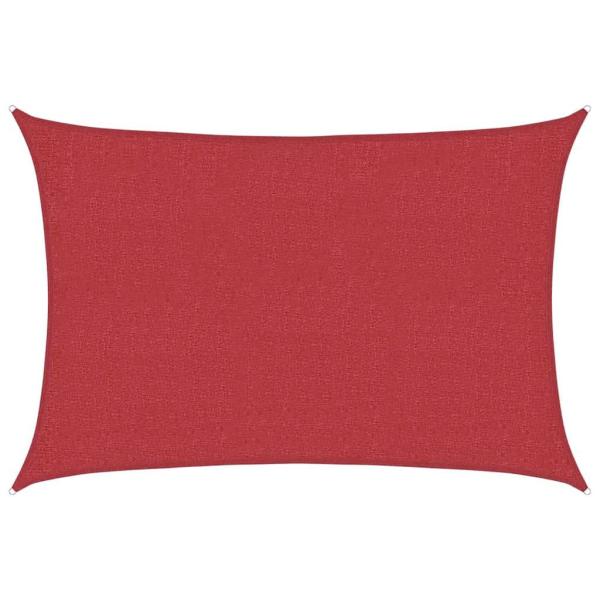 Sonnensegel 160 g/m² Rot 2,5x3,5 m HDPE