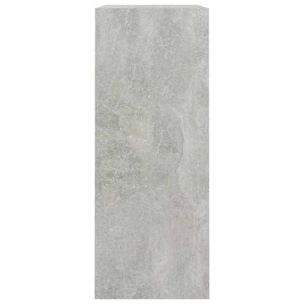 B?cherregal 2 F?cher Betongrau 80x30x76,5 cm Holzwerkstoff