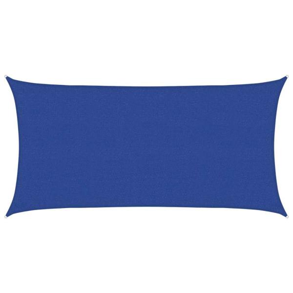 Sonnensegel 160 g/m² Blau 2x4 m HDPE