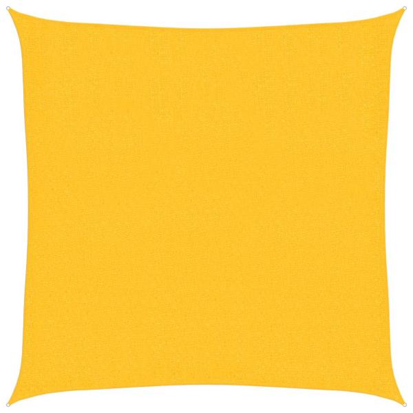 Sonnensegel 160 g/m² Gelb 3,6x3,6 m HDPE