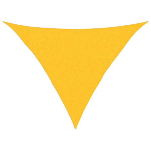 Sonnensegel 160 g/m² Gelb 3x3x4,2 m HDPE