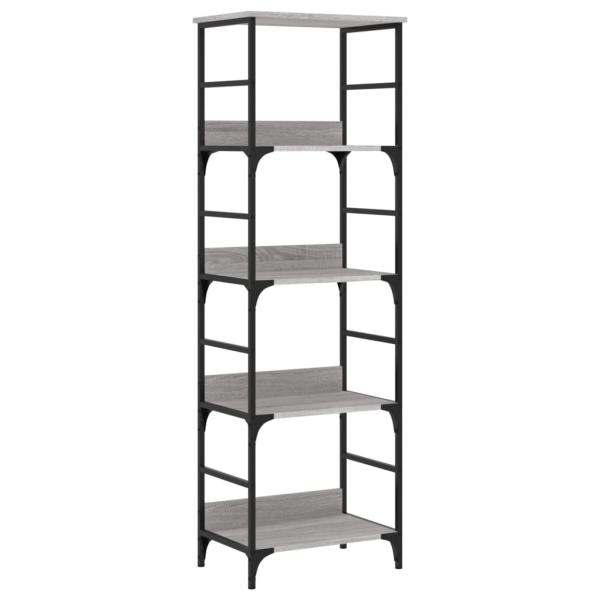 B?cherregal Grau Sonoma 50x33x153 cm Holzwerkstoff
