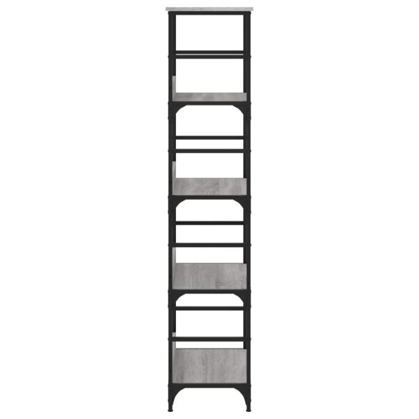 B?cherregal Grau Sonoma 50x33x153 cm Holzwerkstoff