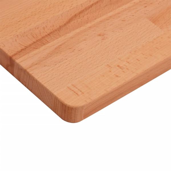Tischplatte 80x40x1,5 cm Rechteckig Massivholz Buche