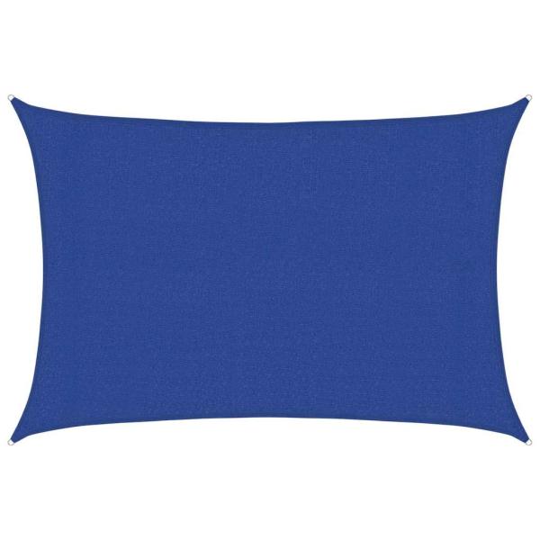 Sonnensegel 160 g/m² Rechteckig Blau 3x4 m HDPE