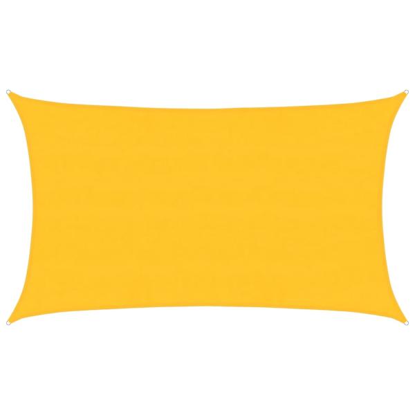 Sonnensegel 160 g/m² Rechteckig Gelb 5x8 m HDPE