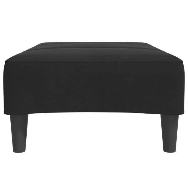 Fußhocker Schwarz 77x55x31 cm Samt