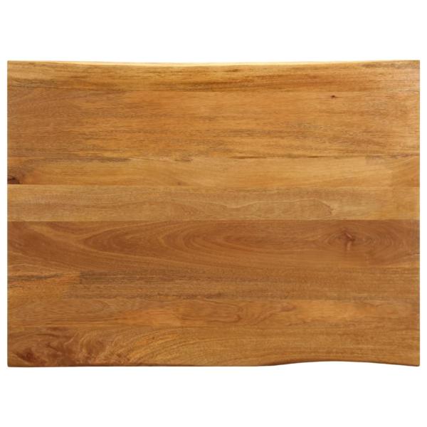 ARDEBO.de - Tischplatte mit Baumkante 90x80x3,8 cm Massivholz Mango