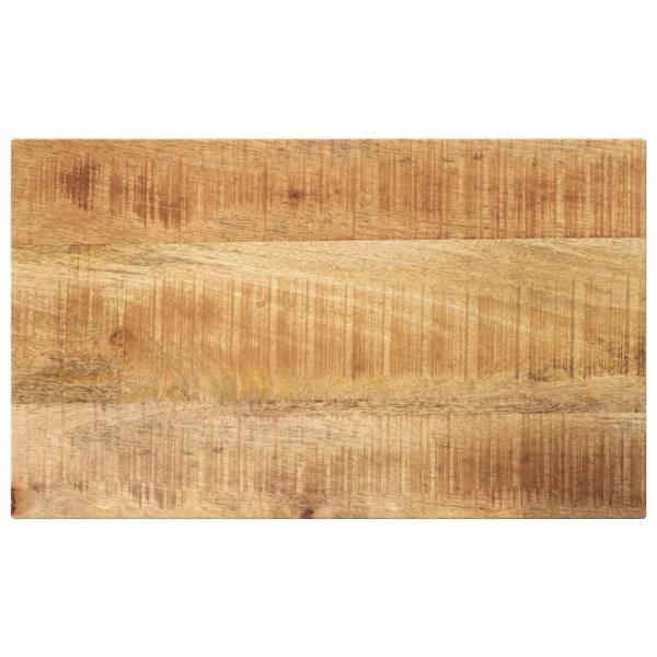 ARDEBO.de - Tischplatte 50x20x2,5 cm Rechteckig Raues Massivholz Mango