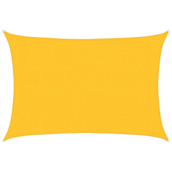 Sonnensegel 160 g/m² Gelb 3x4 m HDPE