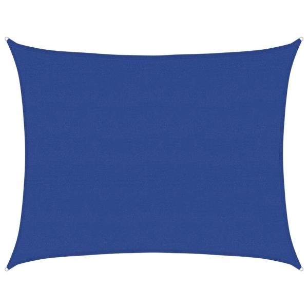 Sonnensegel 160 g/m² Rechteckig Blau 6x8 m HDPE
