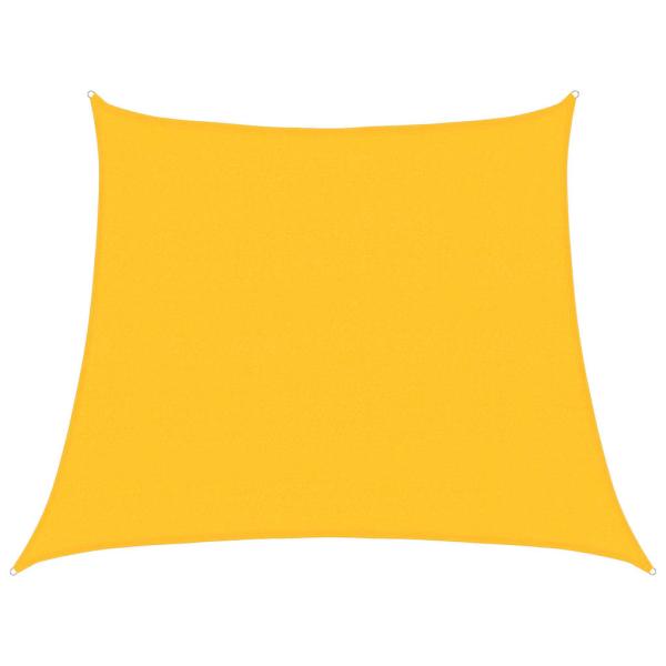 Sonnensegel 160 g/m² Gelb 3/4x3 m HDPE