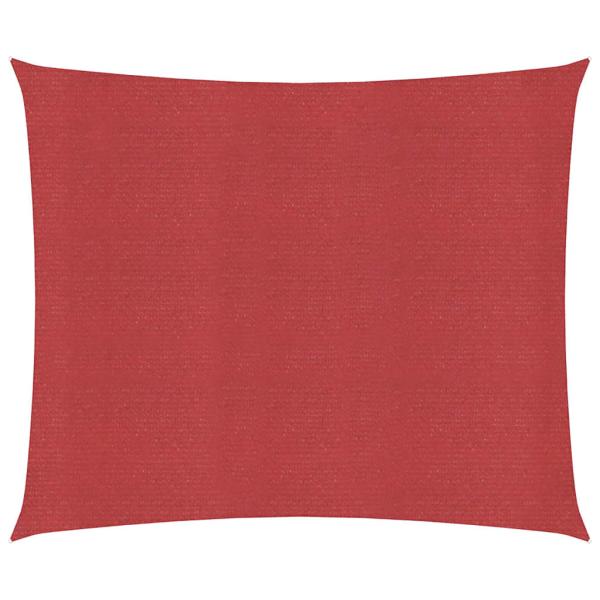 Sonnensegel 160 g/m² Rot 6x6 m HDPE