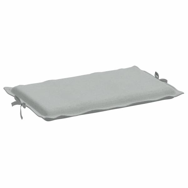 Sonnenliegen-Auflage Melange Hellgrau 186x58x4 cm Stoff