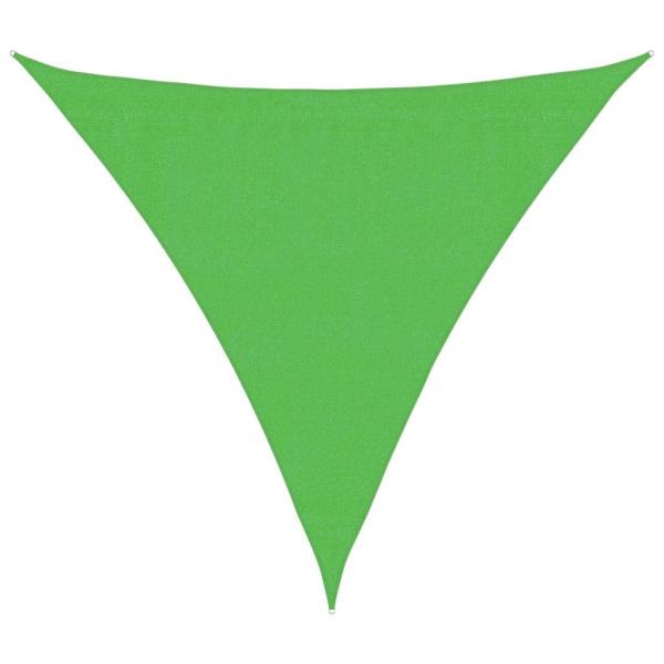 Sonnensegel 160 g/m² Hellgrün 3,6x3,6x3,6 m HDPE