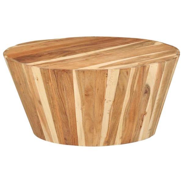 ARDEBO.de - Couchtisch Ø65x31 cm Massivholz Akazie