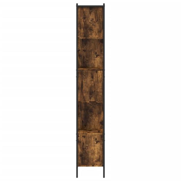 Bücherregal Räuchereiche 102x28x172 cm Holzwerkstoff
