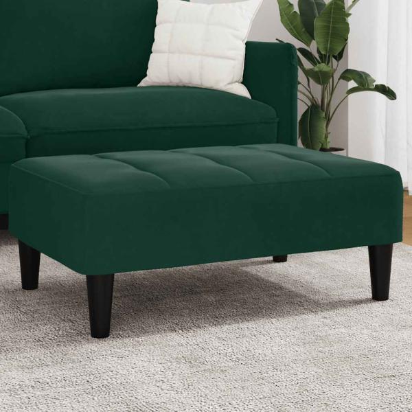 ARDEBO.de - Fußhocker Dunkelgrün 77x55x31 cm Samt
