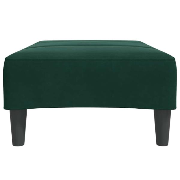 Fußhocker Dunkelgrün 77x55x31 cm Samt