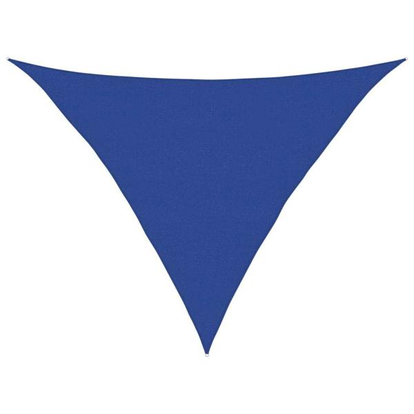Sonnensegel 160 g/m² Dreieckig Blau 5x5x6 m HDPE