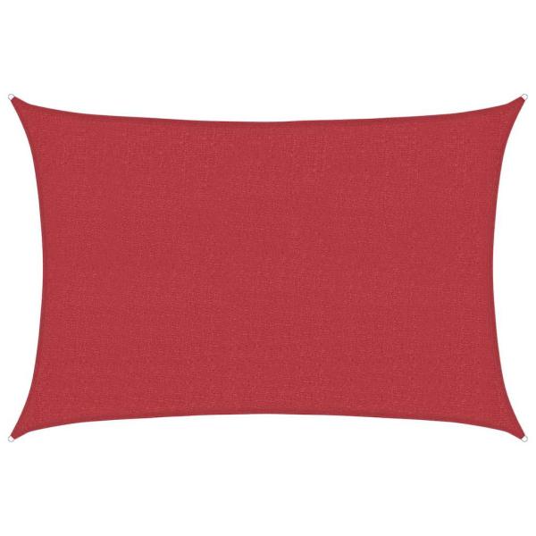 Sonnensegel 160 g/m² Rot 5x6 m HDPE