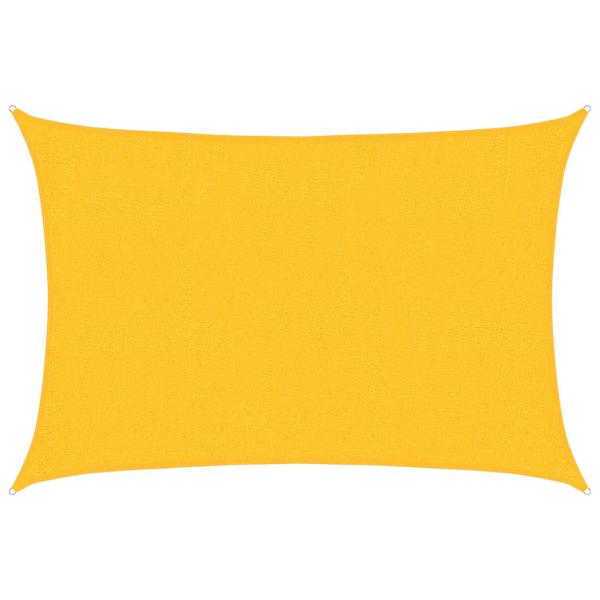 Sonnensegel 160 g/m² Rechteckig Gelb 2x2,5 m HDPE