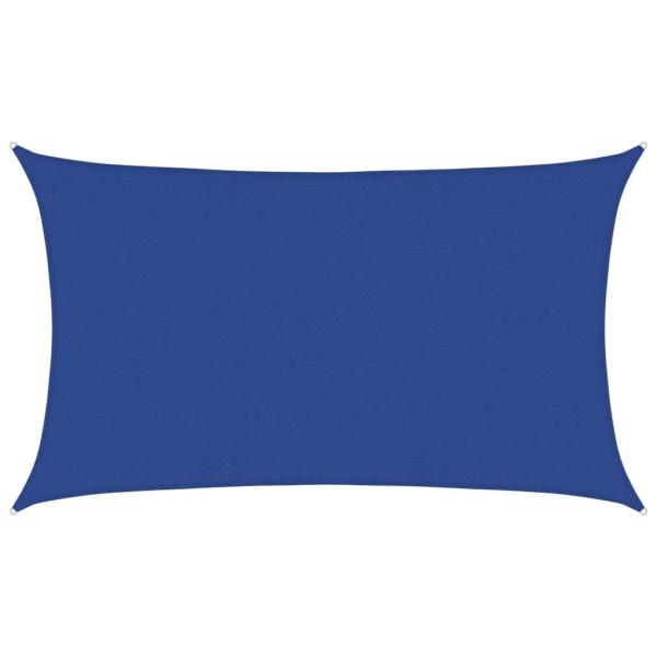 Sonnensegel 160 g/m² Rechteckig Blau 5x8 m HDPE