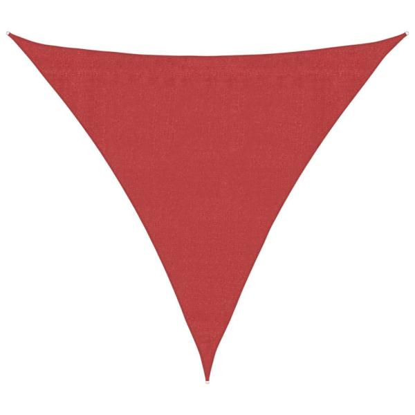 Sonnensegel 160 g/m² Rot 4x4x4 m HDPE