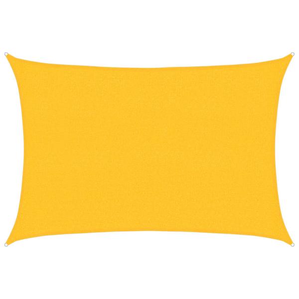 Sonnensegel 160 g/m² Gelb 2,5x4 m HDPE