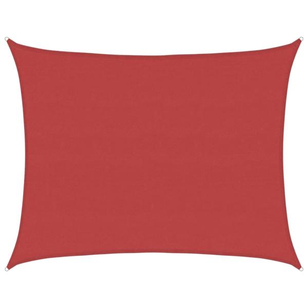 Sonnensegel 160 g/m² Rot 6x7 m HDPE