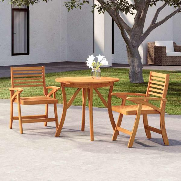 ARDEBO.de - 3-tlg. Garten-Essgruppe Massivholz Akazie