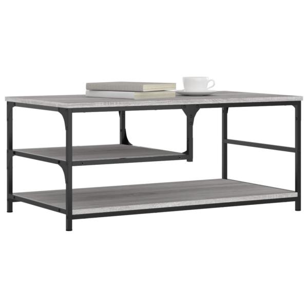 Couchtisch Grau Sonoma 90x49x40 cm Holzwerkstoff