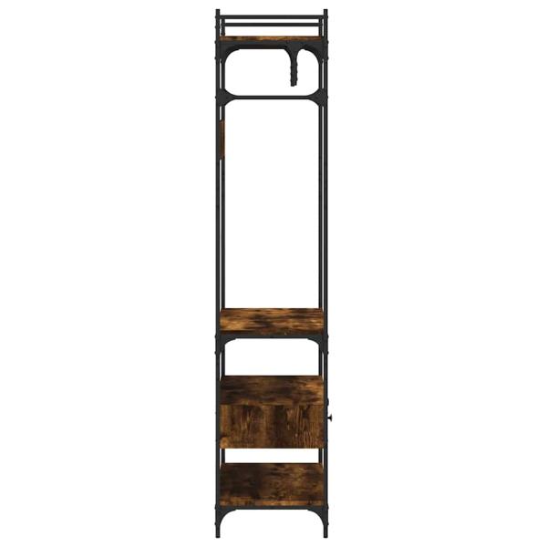 Kleiderst?nder mit Schubladen R?uchereiche 89x39x184,5 cm