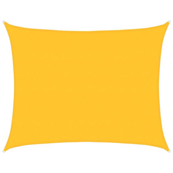 Sonnensegel 160 g/m² Rechteckig Gelb 6x7 m HDPE
