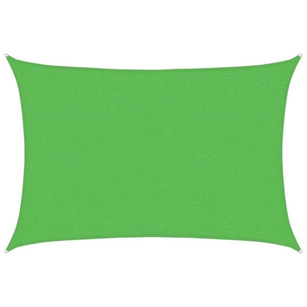 Sonnensegel 160 g/m² Hellgrün 2,5x3,5 m HDPE