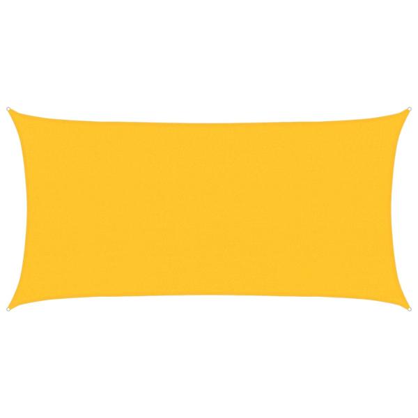 Sonnensegel 160 g/m² Rechteckig Gelb 2x3,5 m HDPE