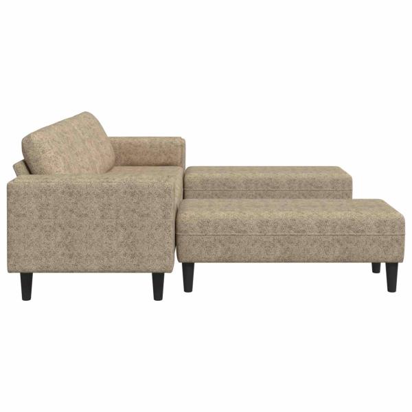 Wohnzimmer Couch 3 stk. Hellgrau