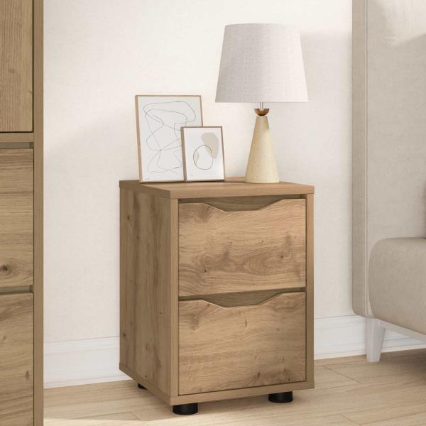 ARDEBO.de - Nachttisch Artisan-Eiche 30,5 x 30 x 43 cm Holzwerkstoff