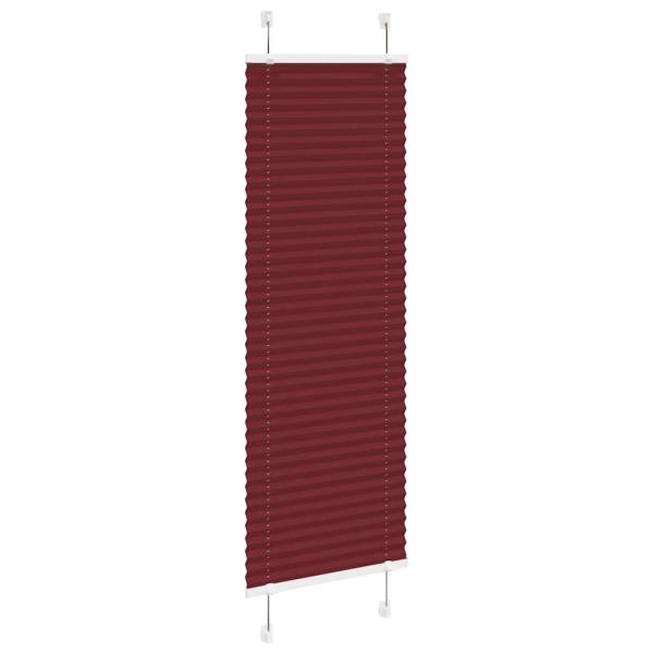 Plissee Bordeauxrot 40x100 cm Stoffbreite 39,4 cm Polyester