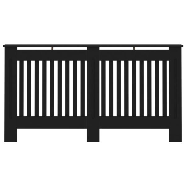Heizkörperverkleidung Schwarz 152x19x81,5 cm Holzwerkstoff