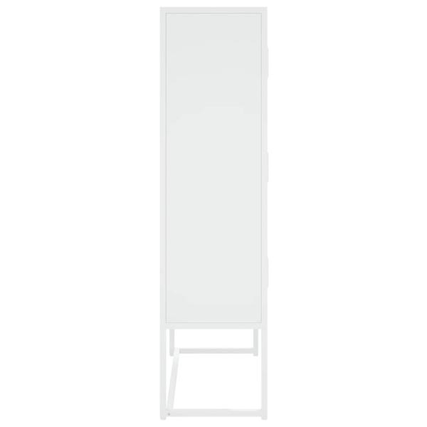 Highboard Weiß 80x35x135 cm Stahl