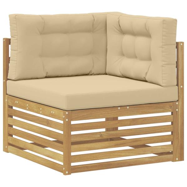5 stk. Outdoor-Sofagarnitur Polyester Weiß