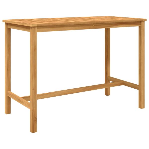 Outdoor Bar Set 5 stk. Natur Massivholz Teak