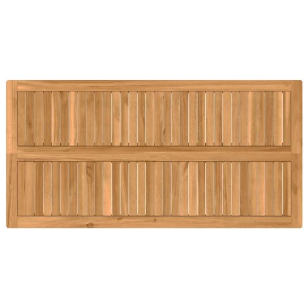 Outdoor Bar Set 5 stk. Natur Massivholz Teak