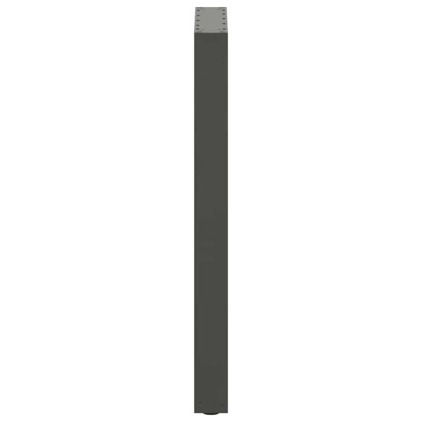 Bartischbeine U-Form 2 Stk. Anthrazit 50x(90-91) cm Stahl
