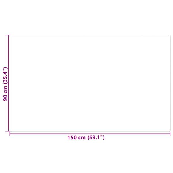 Fußmatte Braun und Schwarz 90 x 150 cm 100% Polyamid