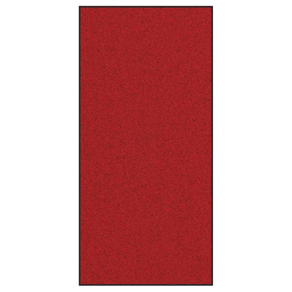 Fußmatte Rot und Schwarz 120 x 250 cm 100% Polyamid
