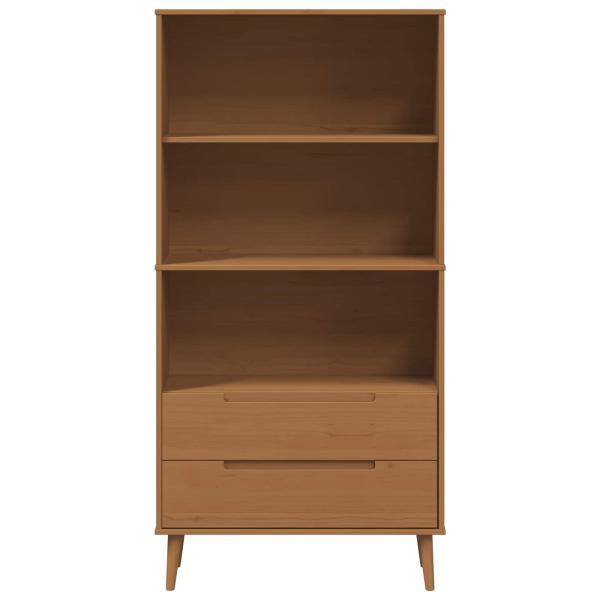 Bücherregal MOLDE 85 x 35 x 170,5 cm Massives Kiefernholz